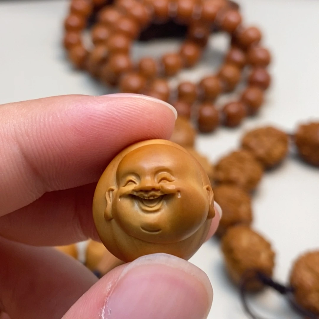 橄榄核吊坠2.1笑佛头