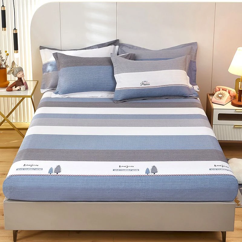 全棉亲肤床笠纯棉360°全包围家用床上用品床套床单席梦思保护套