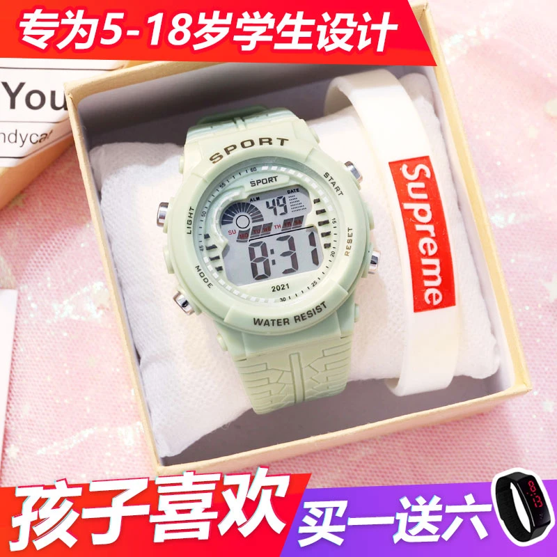 手表女生初高中学生女童夏季i气质网红小学生多功能潮流学院风