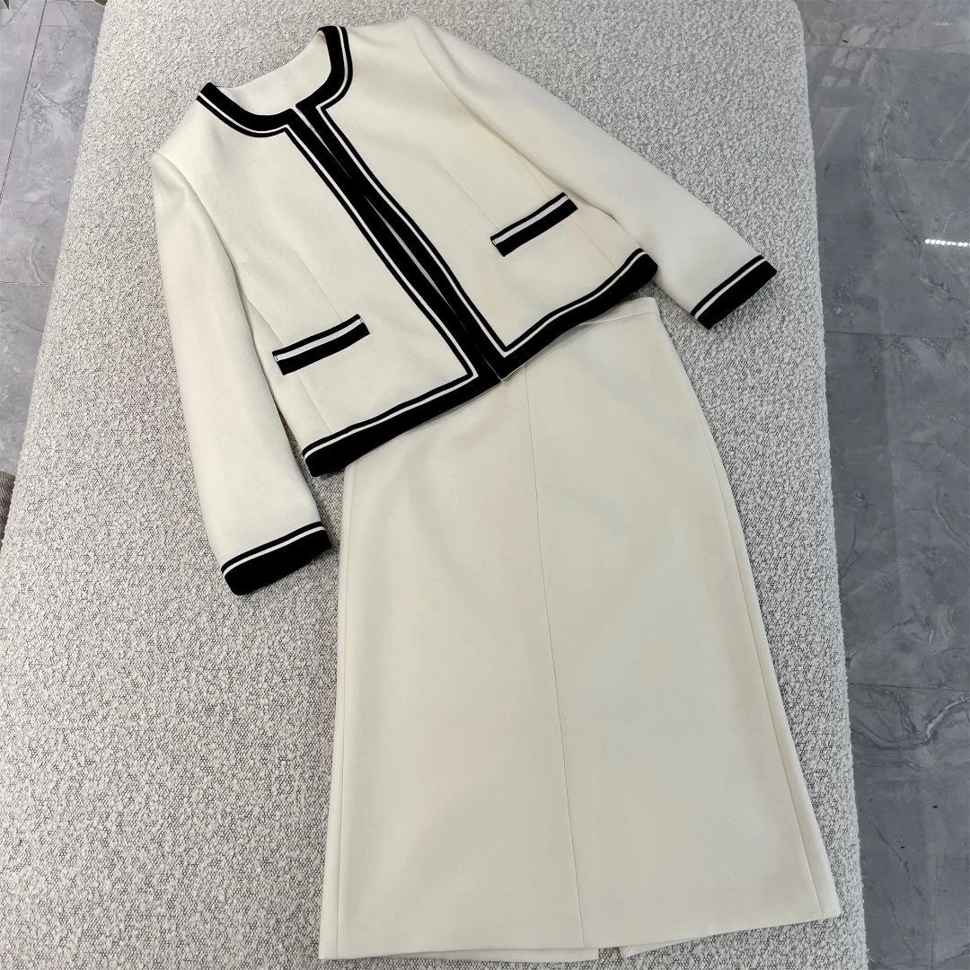 精致小香外套半身裙秋冬款气质时尚高级名媛女装高端