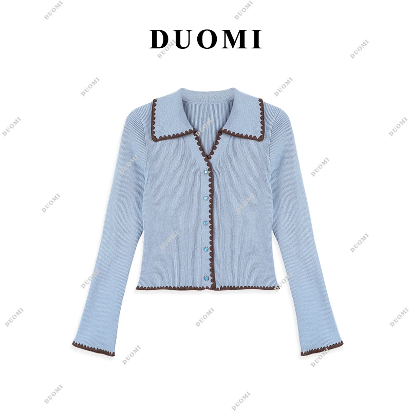 【DUOMI】长袖针织打底衫女春季新款时尚百搭休闲洋气上衣DD-0488