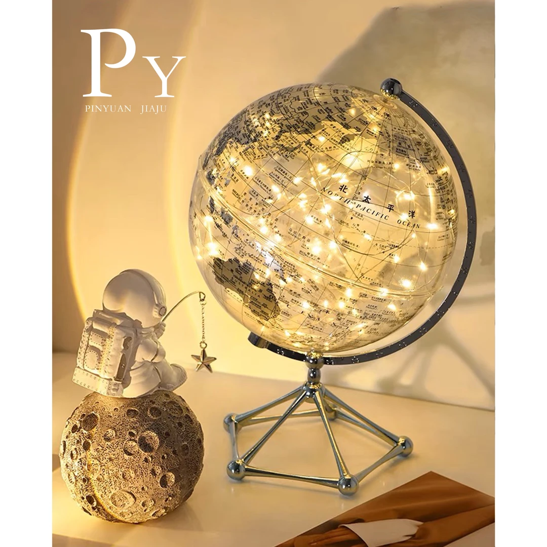 高档酒柜地球仪摆件轻奢高档家居客厅电视柜酒柜办公室桌装饰品