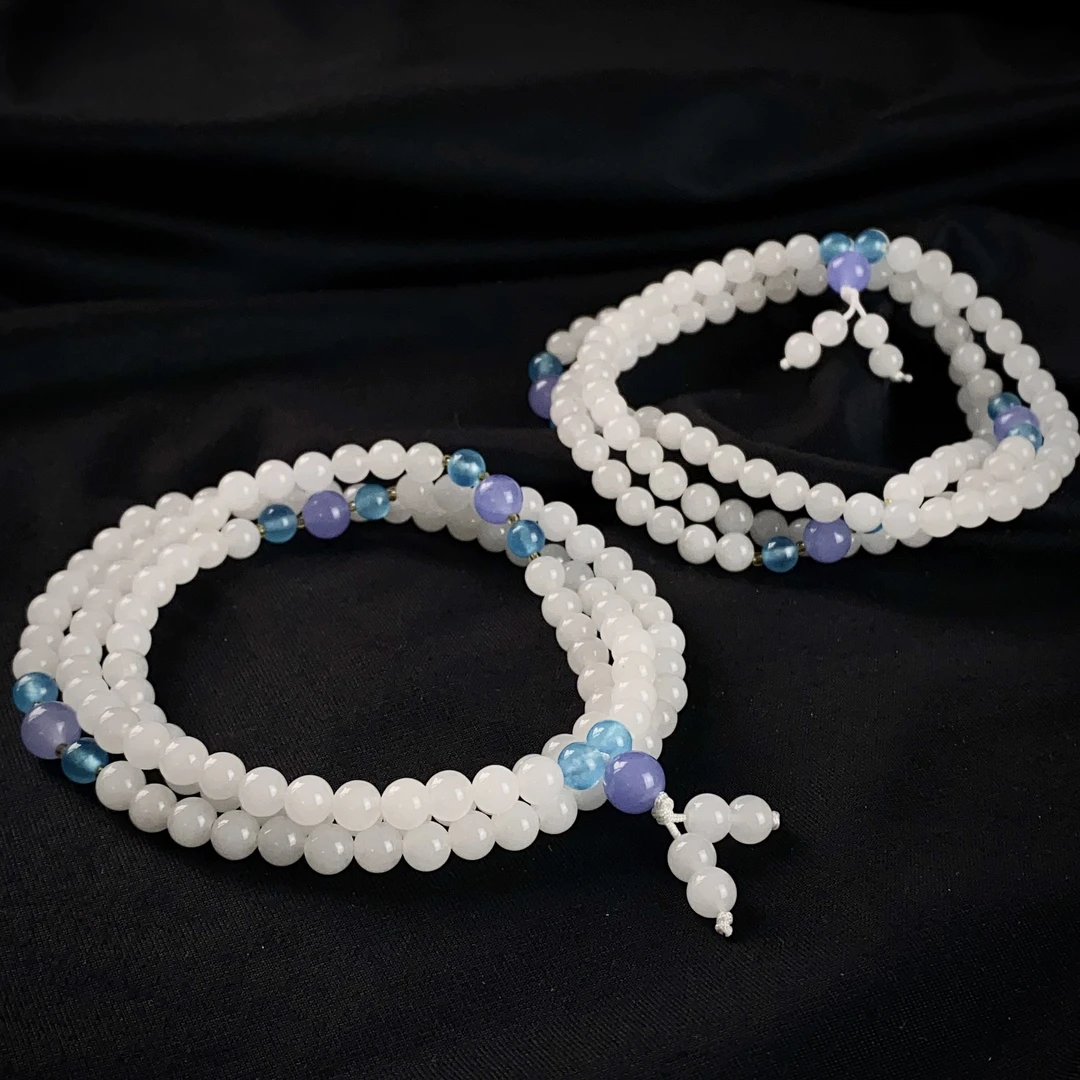 1888/（ZY888-297）金丝玉珠串颈饰/多样性发/一件（微瑕）