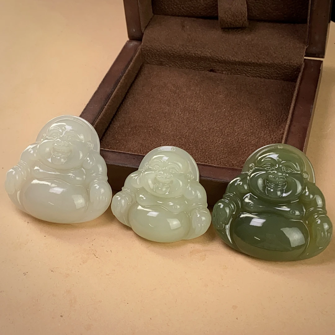 1888/（ZY888-517）和田玉时尚百搭佛公吊坠 /多样性发/一件/微矿点