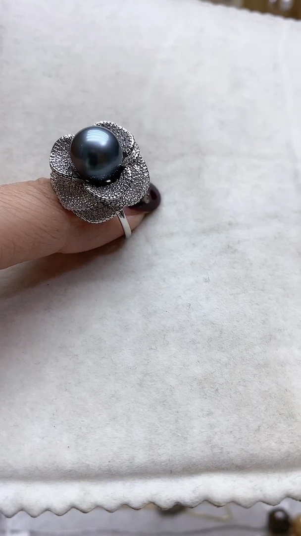 【闪购商品】海水珍珠戒指银S925镶嵌2