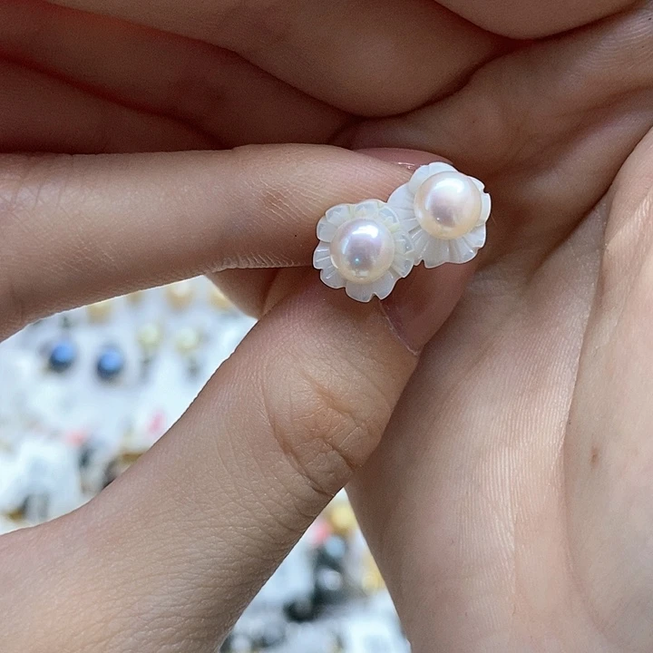 淡水珍珠颈饰银S925镶嵌