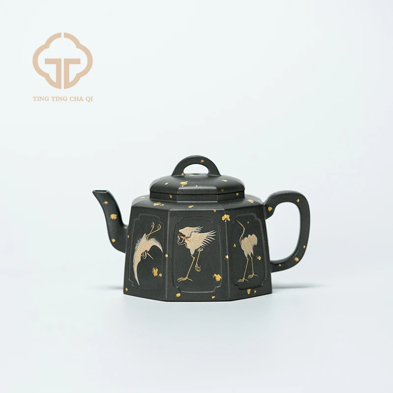 贤者八方 王涛制 青段 173cc 家用紫砂壶茶具