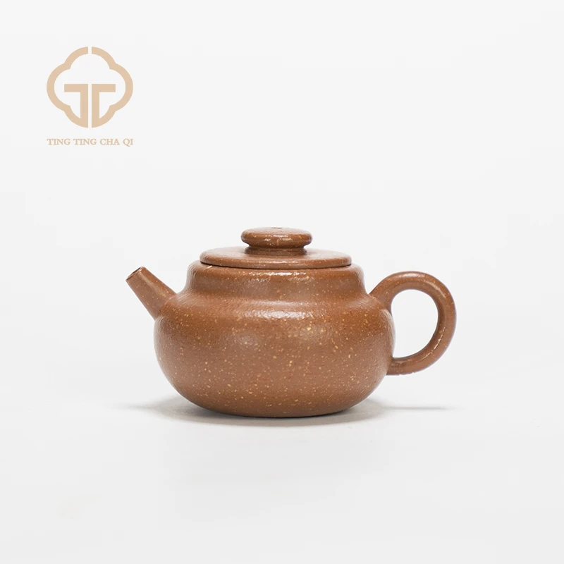 珽珽茶器 小巨轮 林曼曼制 降坡泥 100cc 紫砂壶家用泡茶茶壶