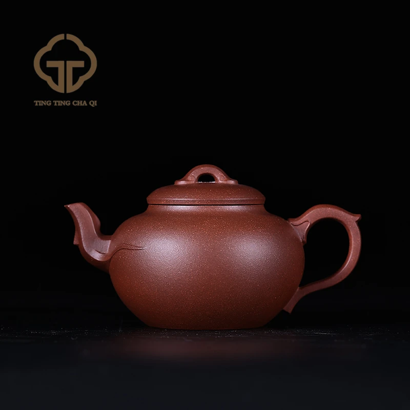 祥丰泰·泰记  姚静制 龙凤呈祥（红清水泥）200cc 紫砂壶泡茶茶壶