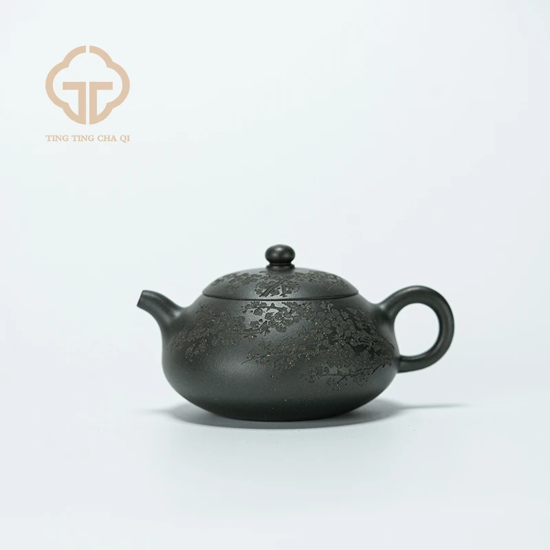 珽珽茶器 掌上明珠 郑双双制珽珽设计 青段 110cc 紫砂壶家用茶壶