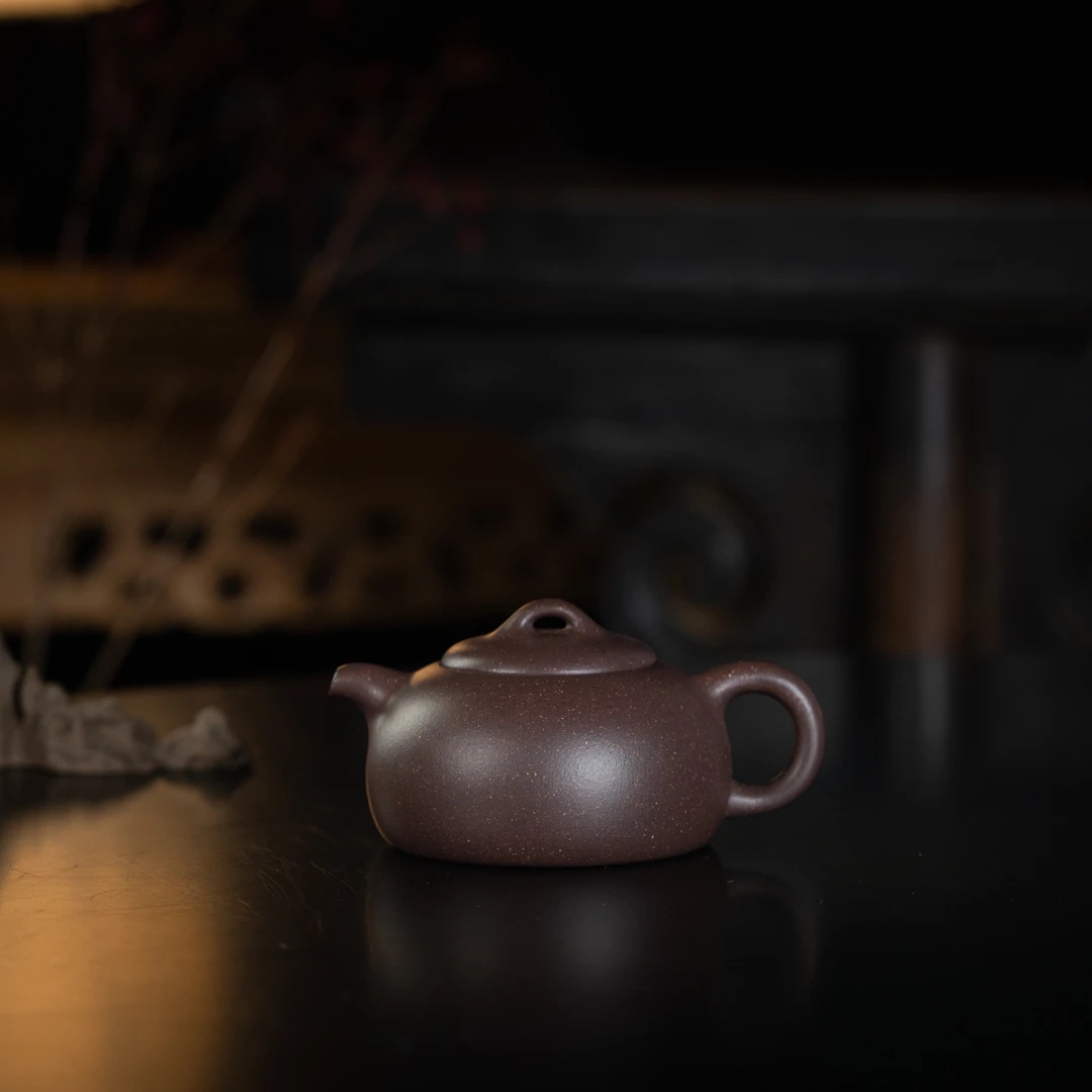 半瓮 陈洁制 表层老紫泥 140cc 家用紫砂壶泡茶茶具