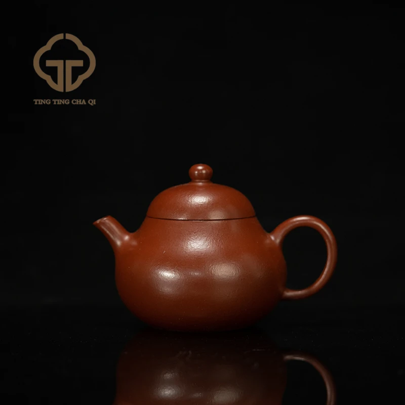 梨形 杨志制 朱泥 134cc 家用紫砂壶紫砂茶具