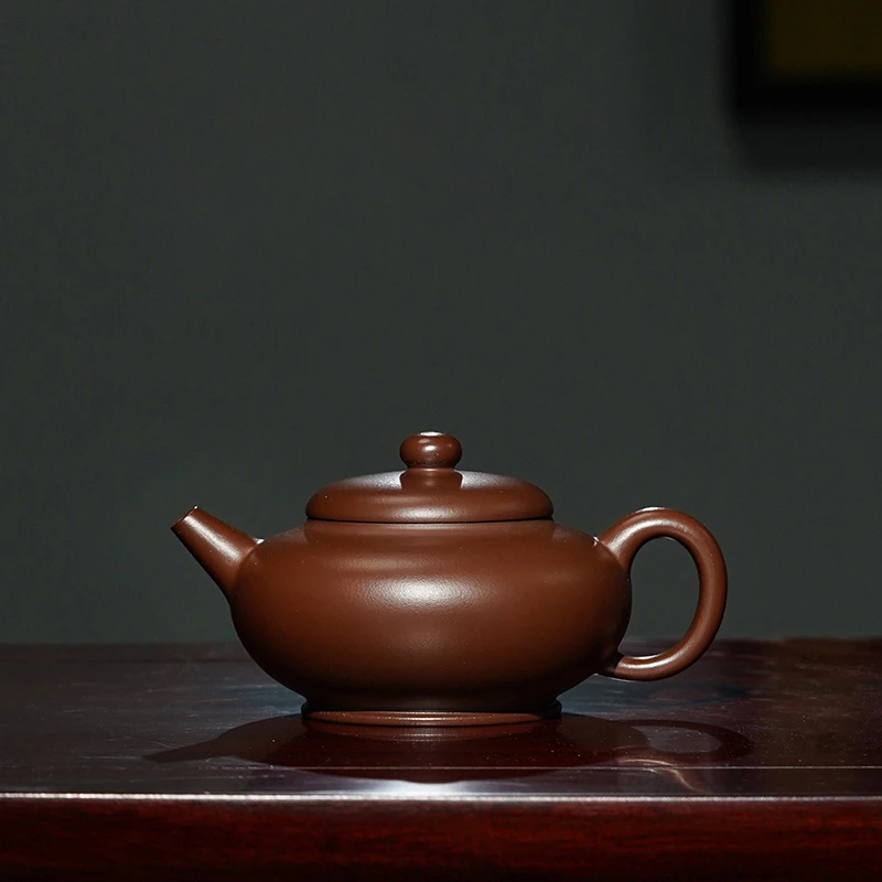 【珽仓破价】郭纪云制5 底槽清 线圆壶 180cc 紫砂壶家用泡茶茶具