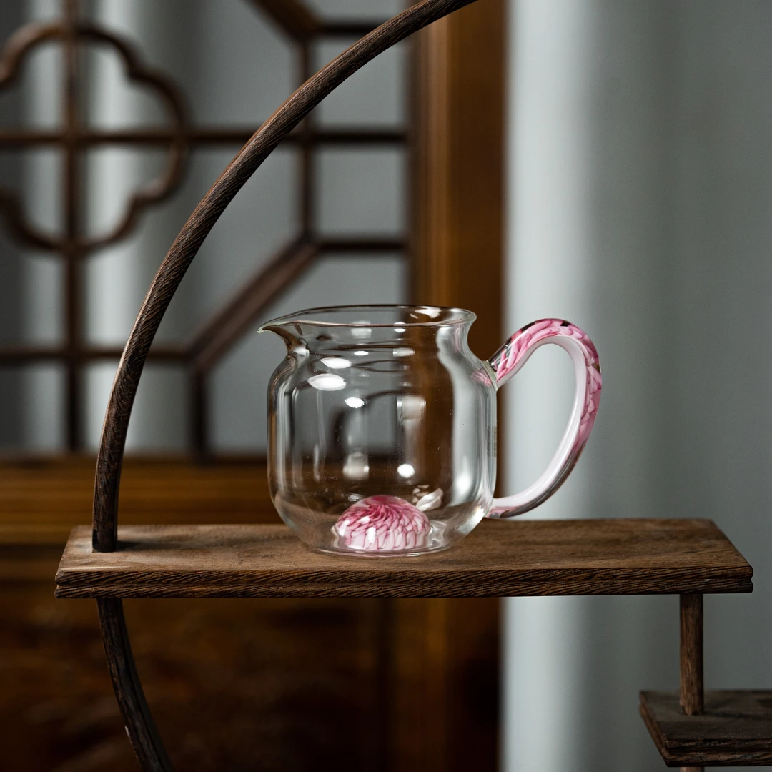 珽珽茶器 圆满公道杯 （粉色）220cc  JY 家用瓷器茶周边