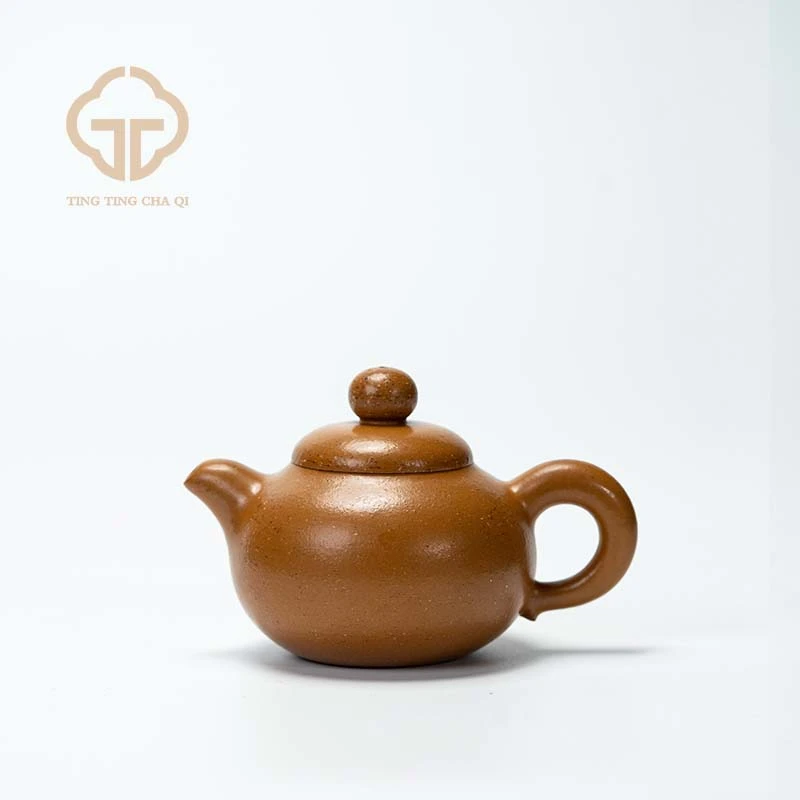 茄瓜 周乾制 葵黄朱泥 203cc 家用紫砂壶