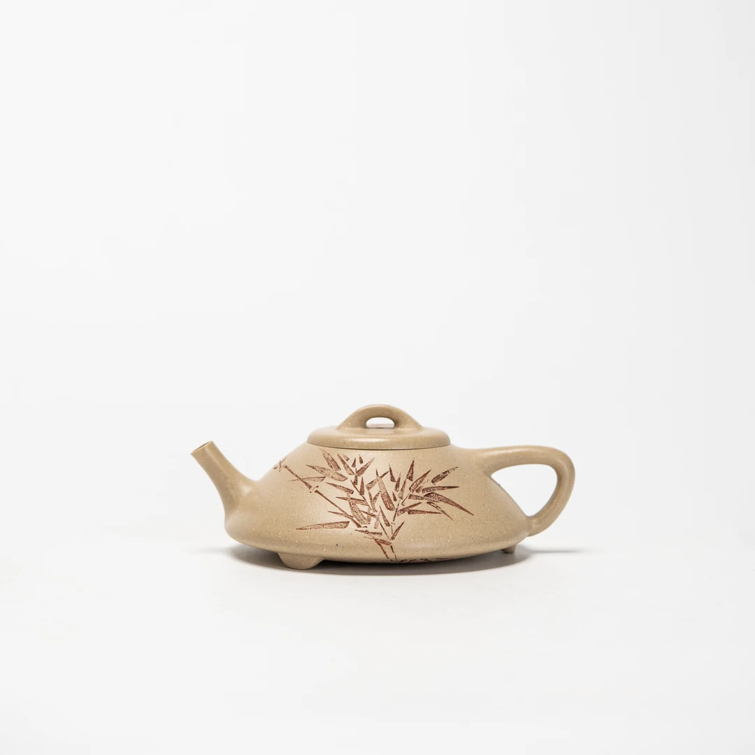 珽珽茶器 合瓢(竹) 白段 150cc 家用紫砂壶