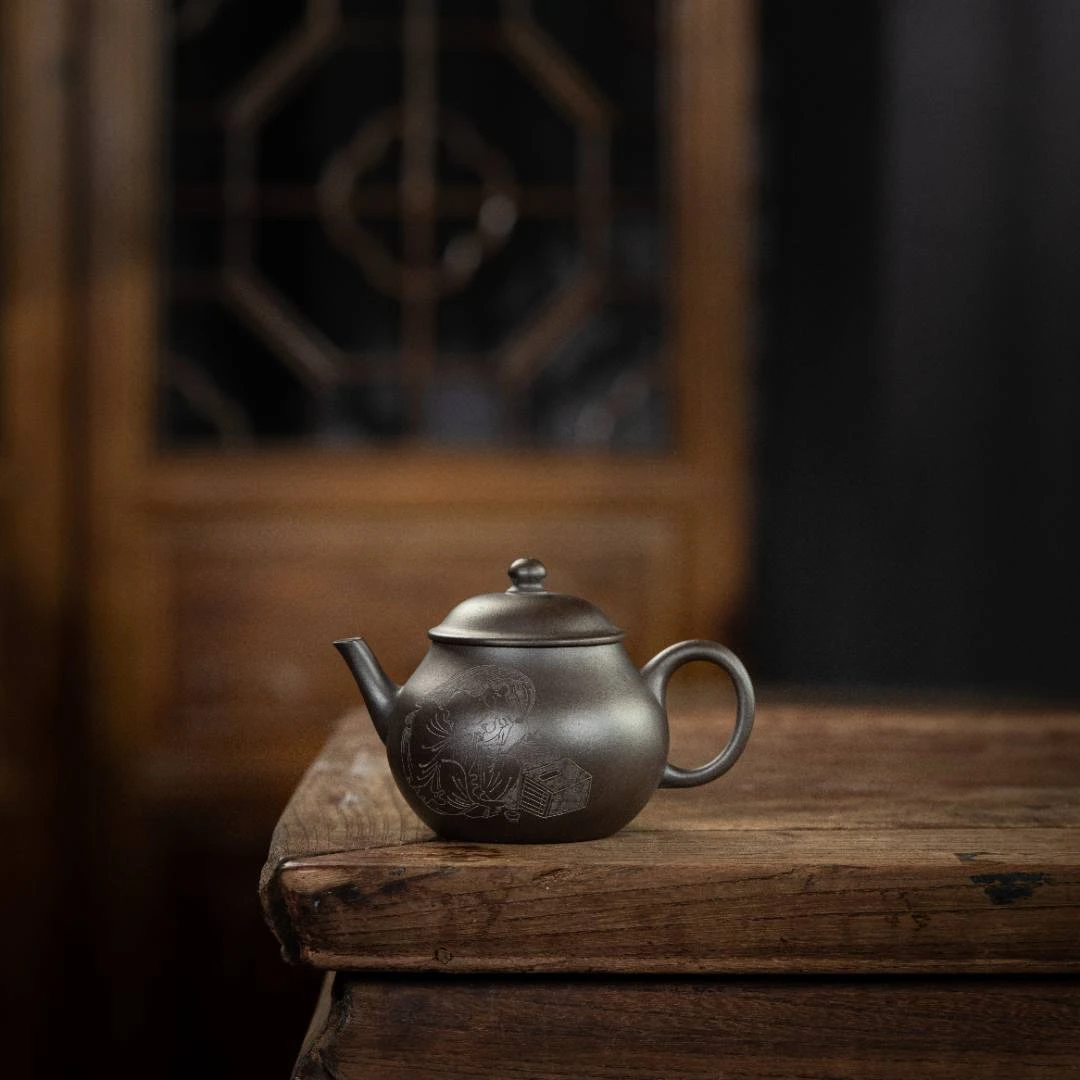 【前墅龙窑】有和壶 应亚琴·范家 茄皮紫 155cc 紫砂壶