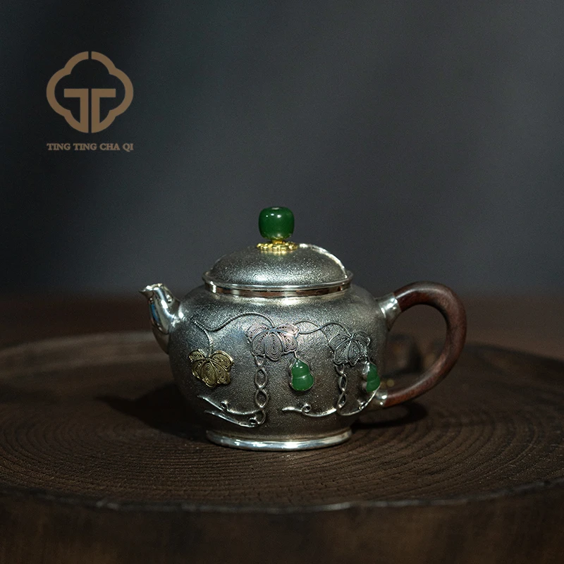 山霁无岚 福禄宫灯 162cc  家用茶具银壶