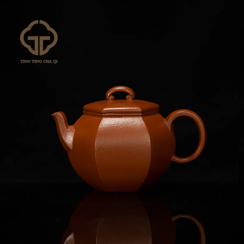 珽珽茶器  林曼曼 君子六艺 朱泥125cc  紫砂壶家用泡茶茶具
