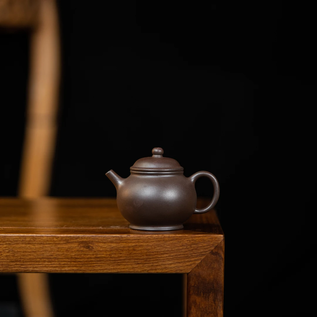 前墅龙窑 潘壶 60目紫泥 150cc 家用紫砂壶