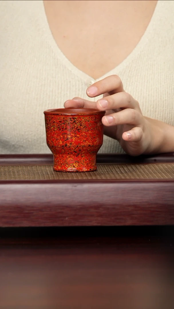 【闪购商品】紫砂杯子22号JHSQ于华皞大漆杯110c