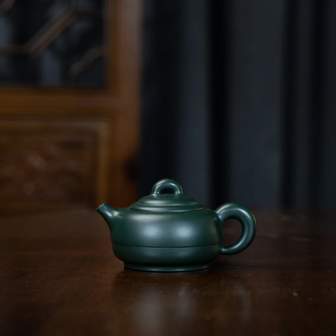 珽珽茶器 周乾制 和玉 民国绿 185cc 家用紫砂壶