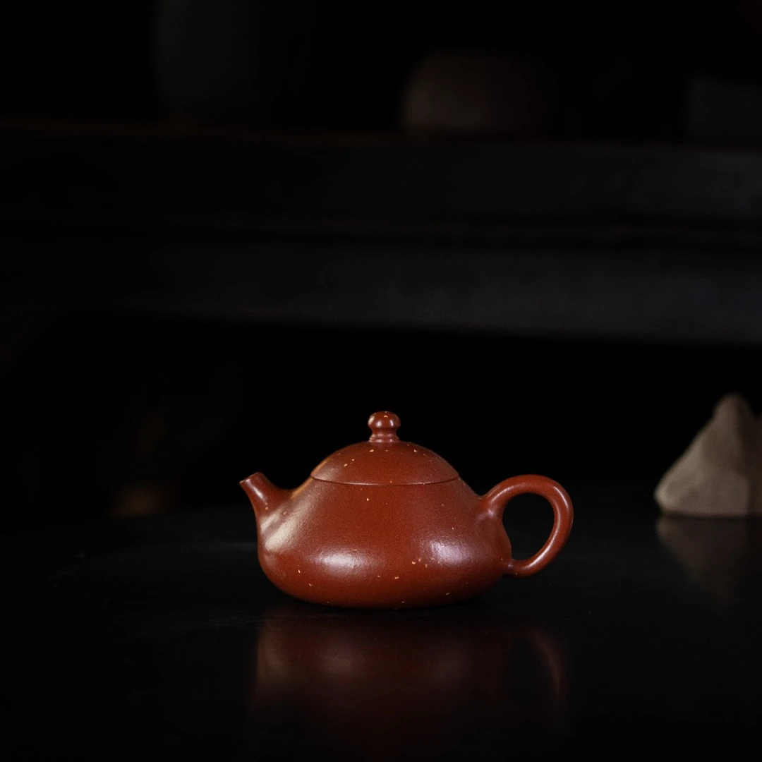 憨瓢 杨志制 朱泥铺砂 110cc 家用紫砂壶茶壶