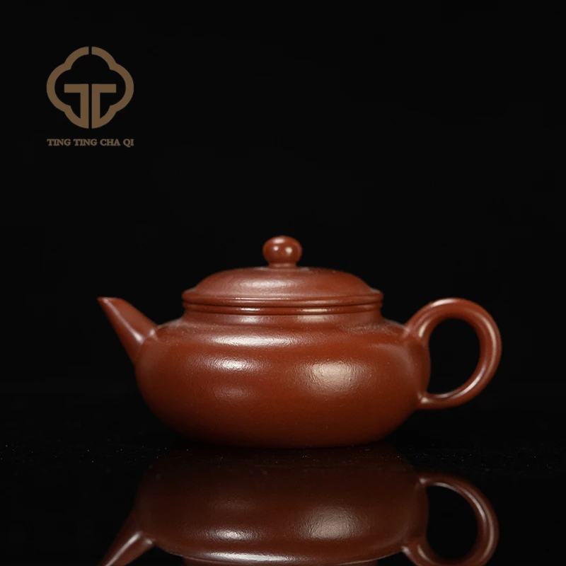 水平 杨志制 朱泥 115cc 家用紫砂壶紫砂茶具