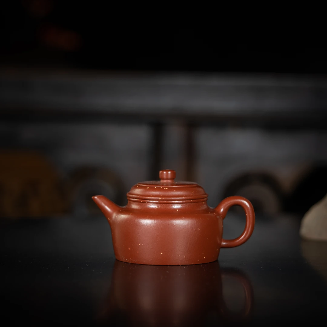 剑流德钟 杨志制 朱泥铺砂 135cc 家用紫砂壶