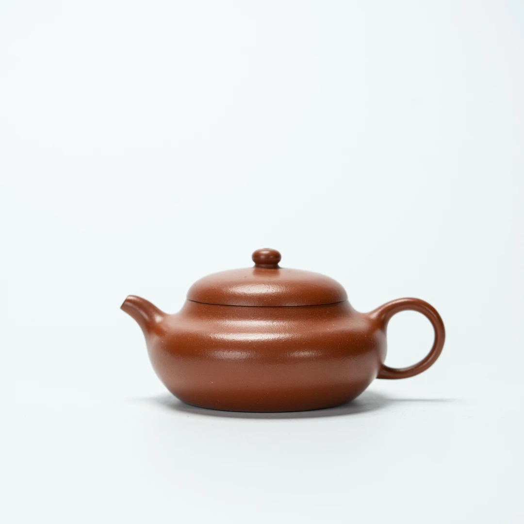 【平生山隐】古式梨形 江海制 小红泥 143cc 紫砂壶