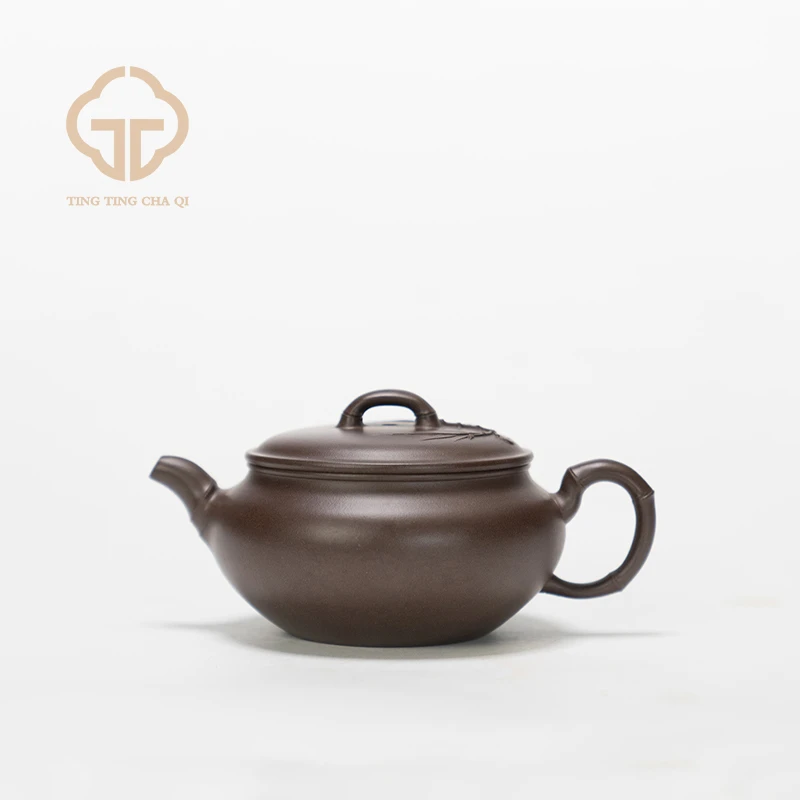 珽珽茶器 刘飞洋 松风竹炉  紫泥 190CC 紫砂壶泡茶壶茶具