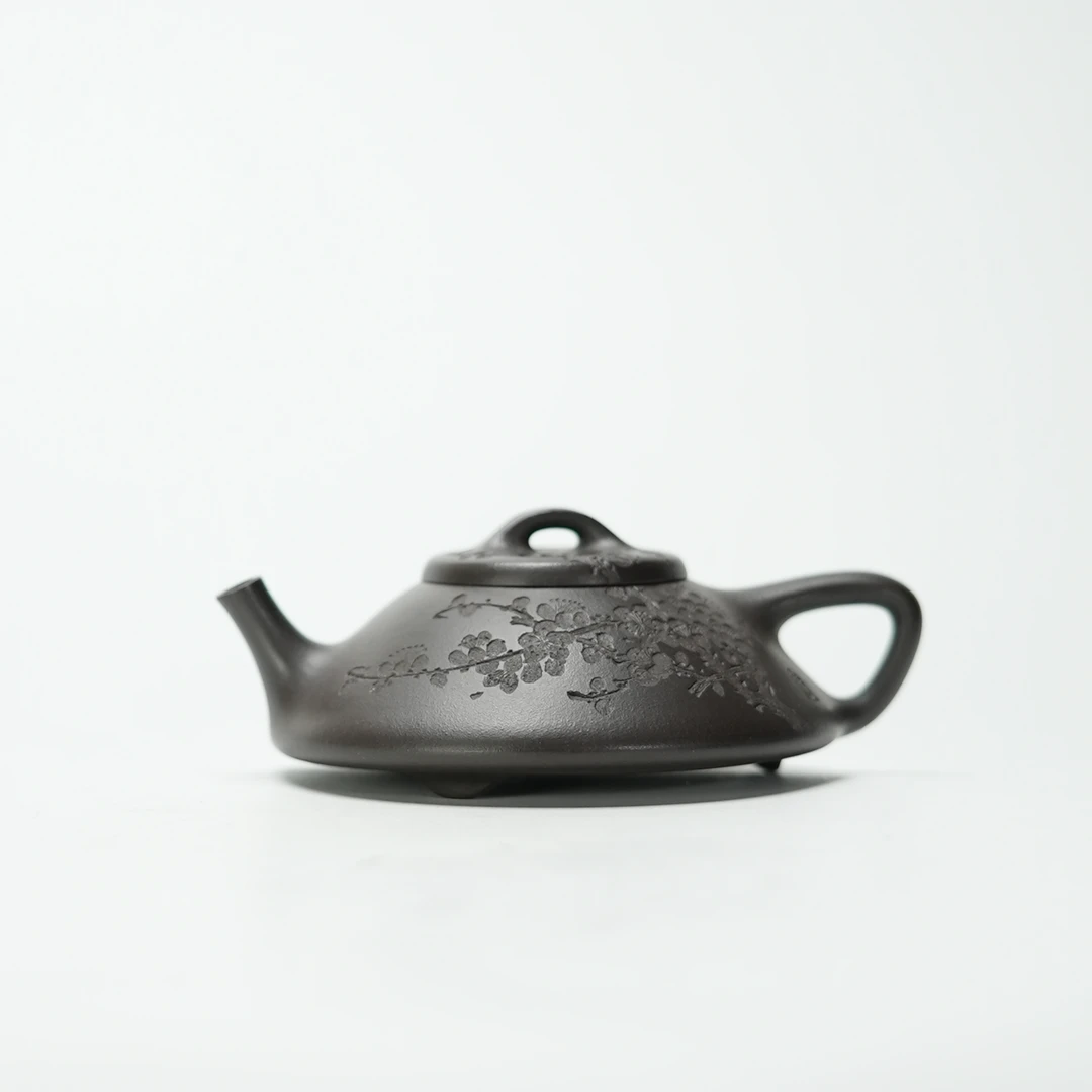 不二堂 合瓢 黑料 125cc 紫砂壶泡茶茶壶