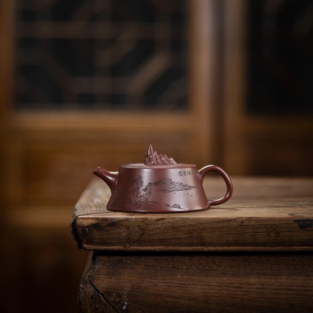 范家壶庄 观山 大生龙血砂 110cc 家用紫砂壶