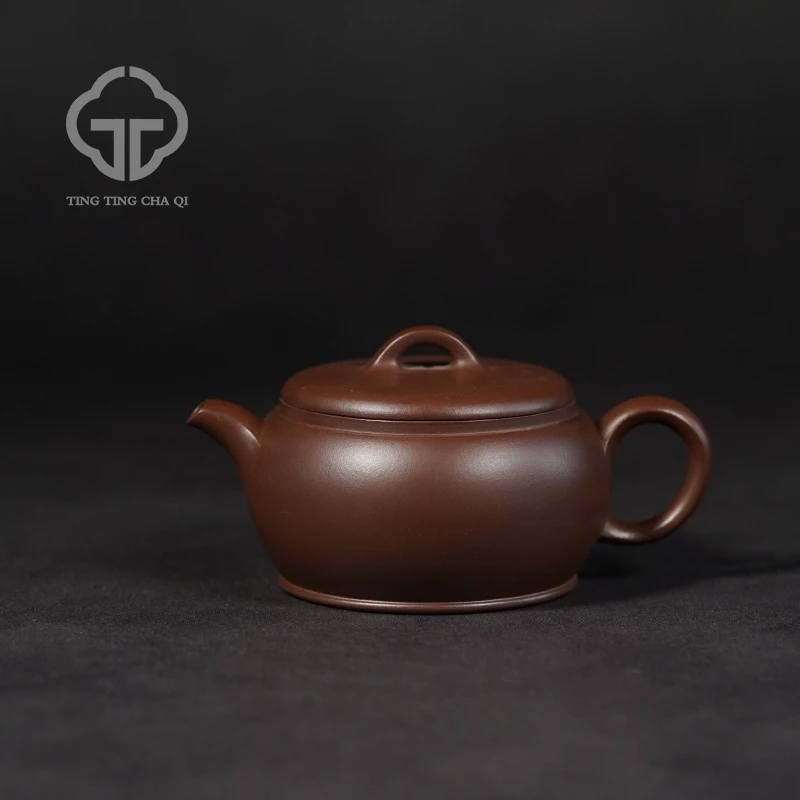 珽珽茶器 王玮制 汉瓦壶 紫泥 190cc 紫砂壶家用泡茶茶具