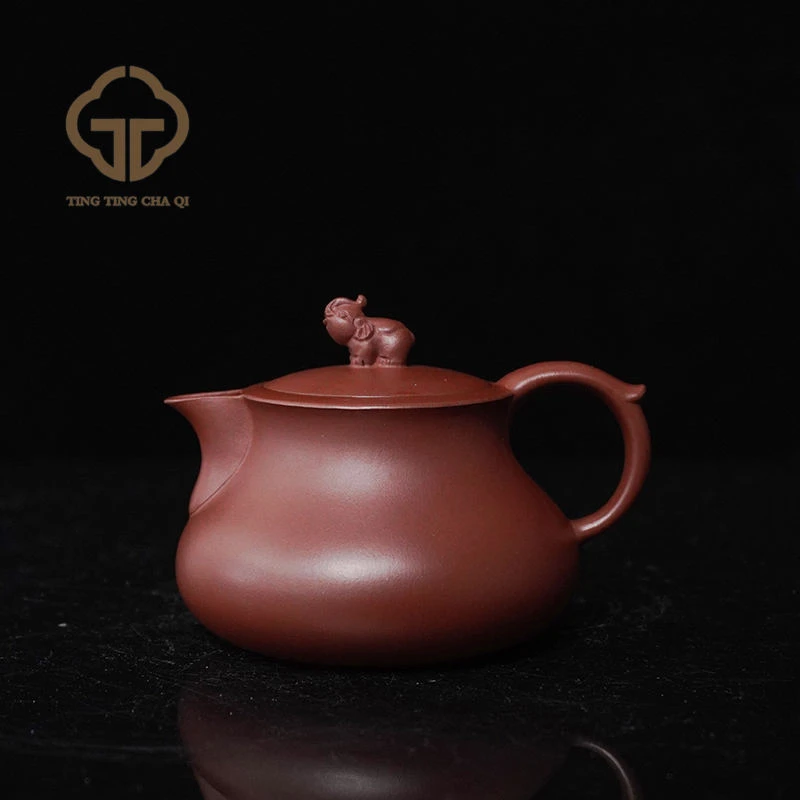 珽珽茶器 季畅园|吉象万象  龙血砂 180cc 紫砂壶