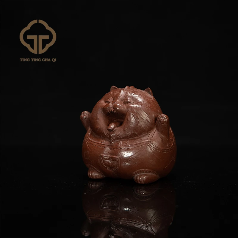 珽珽茶器 平生山隐| 龙猫中秋限量款 底槽清 雕塑紫砂茶宠