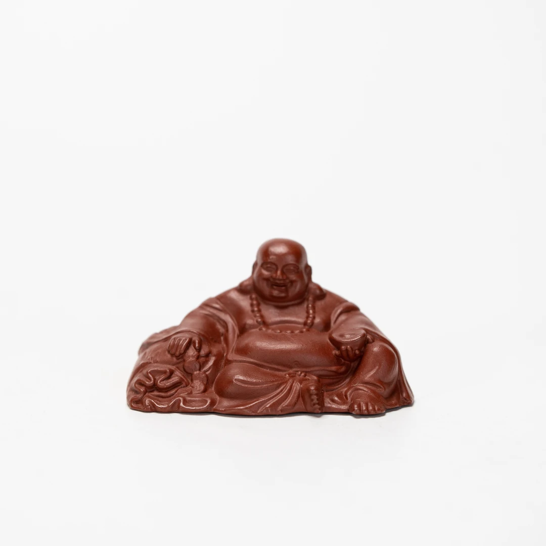 元宝弥勒 朱泥 紫砂茶宠 紫砂茶周边