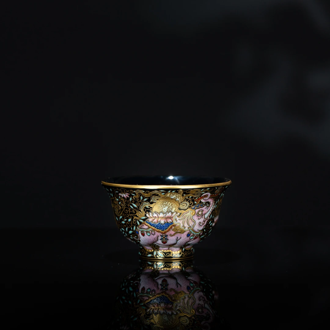 【珽珽溯源】溢珍堂 象瑞福临 压手杯125cc 瓷器茶周边茶具