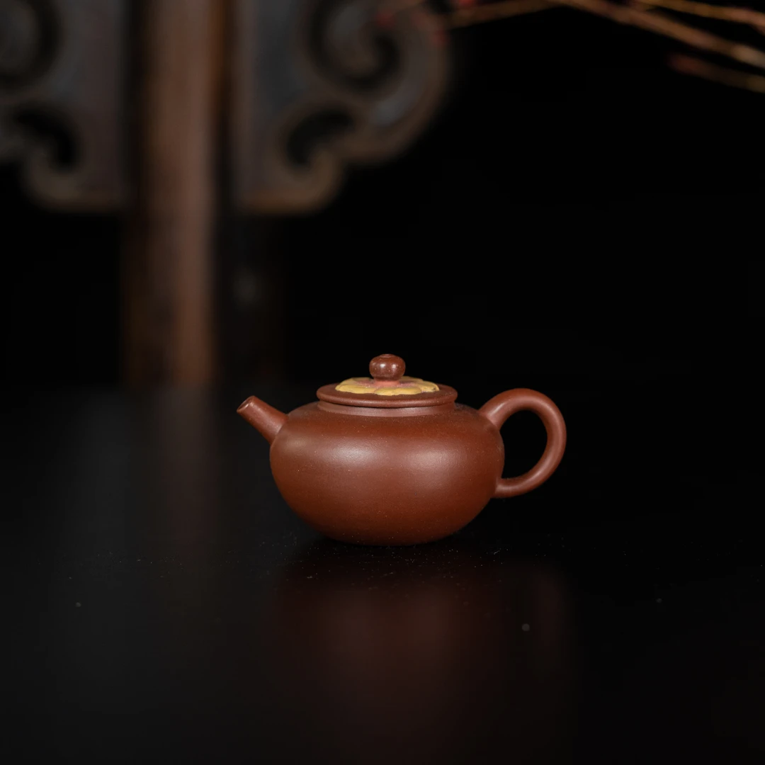 珽珽茶器 窑云 锦上添花 亦缶 紫泥120cc 家用紫砂壶