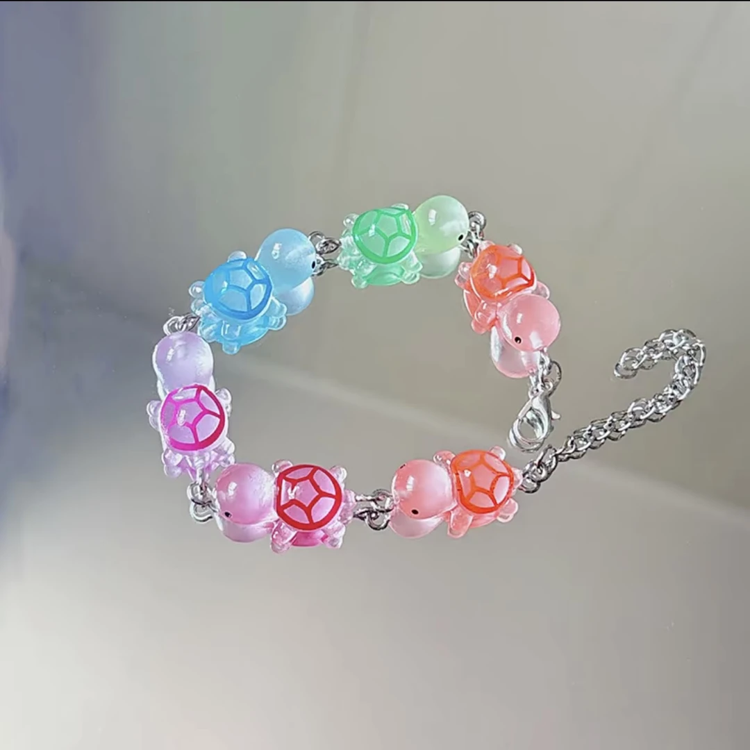 【工藤】卡通小乌龟小众可爱简约树脂小乌龟学生闺蜜礼物可调节