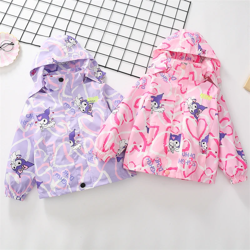 2023新款女童冲锋衣外套秋冬装加绒加厚三合一可拆卸冲锋衣外套潮