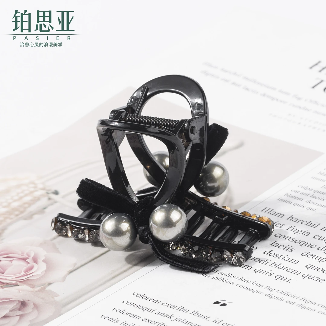 铂思亚【心绪】轻奢珠珠气质浪漫网红时尚百搭简约优雅8cm小抓夹