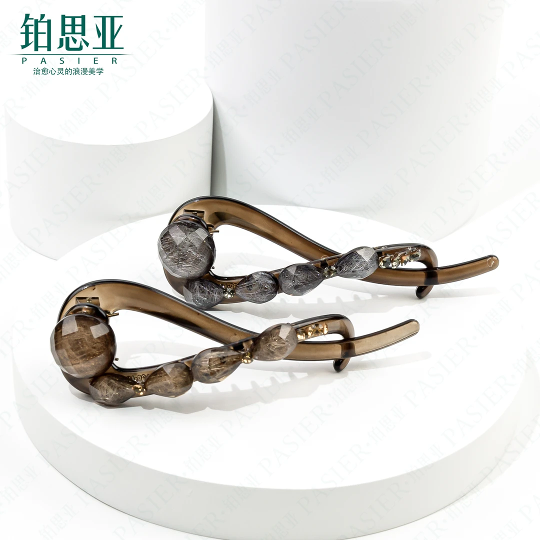 铂思亚 海洋之心系列 优雅时尚百搭11厘米扭扭夹BD FB456