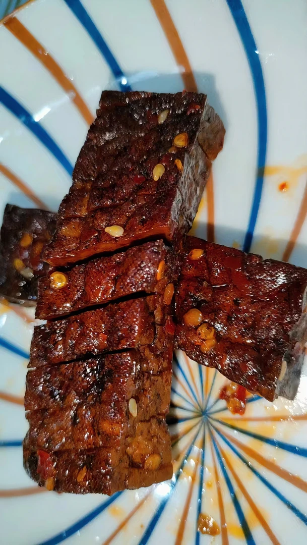 豆干湖南特产武冈兰花串卤豆腐豆干一斤12到15个麻辣香辣香干零食
