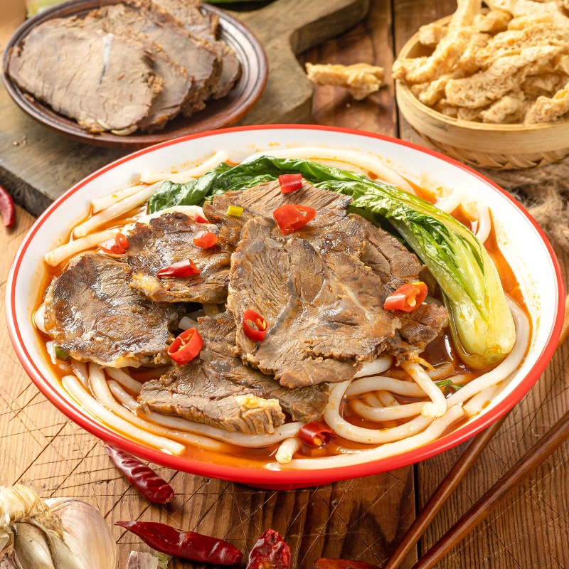 湖南特产邵阳粗粉宝庆米粉加热即食米粉臊子码子片牛肉粗米线