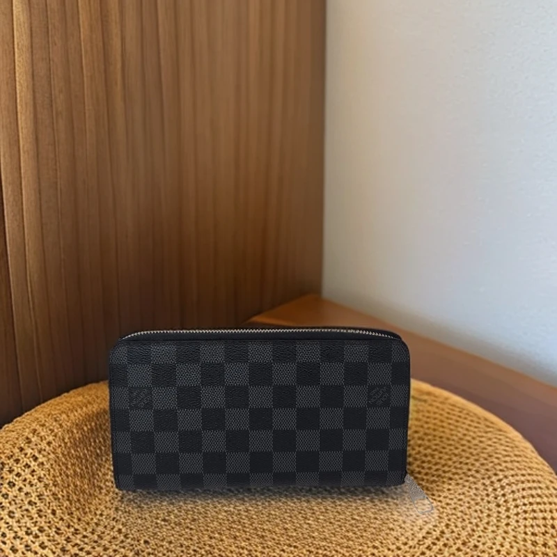 95新 LouisVuitton/路易威登 97新黑棋盘钱包