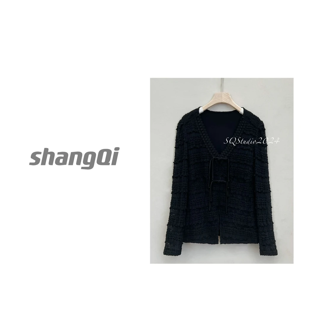 【浮生】蕾丝新中式国风显瘦盘扣上衣。——N43卡码拍小