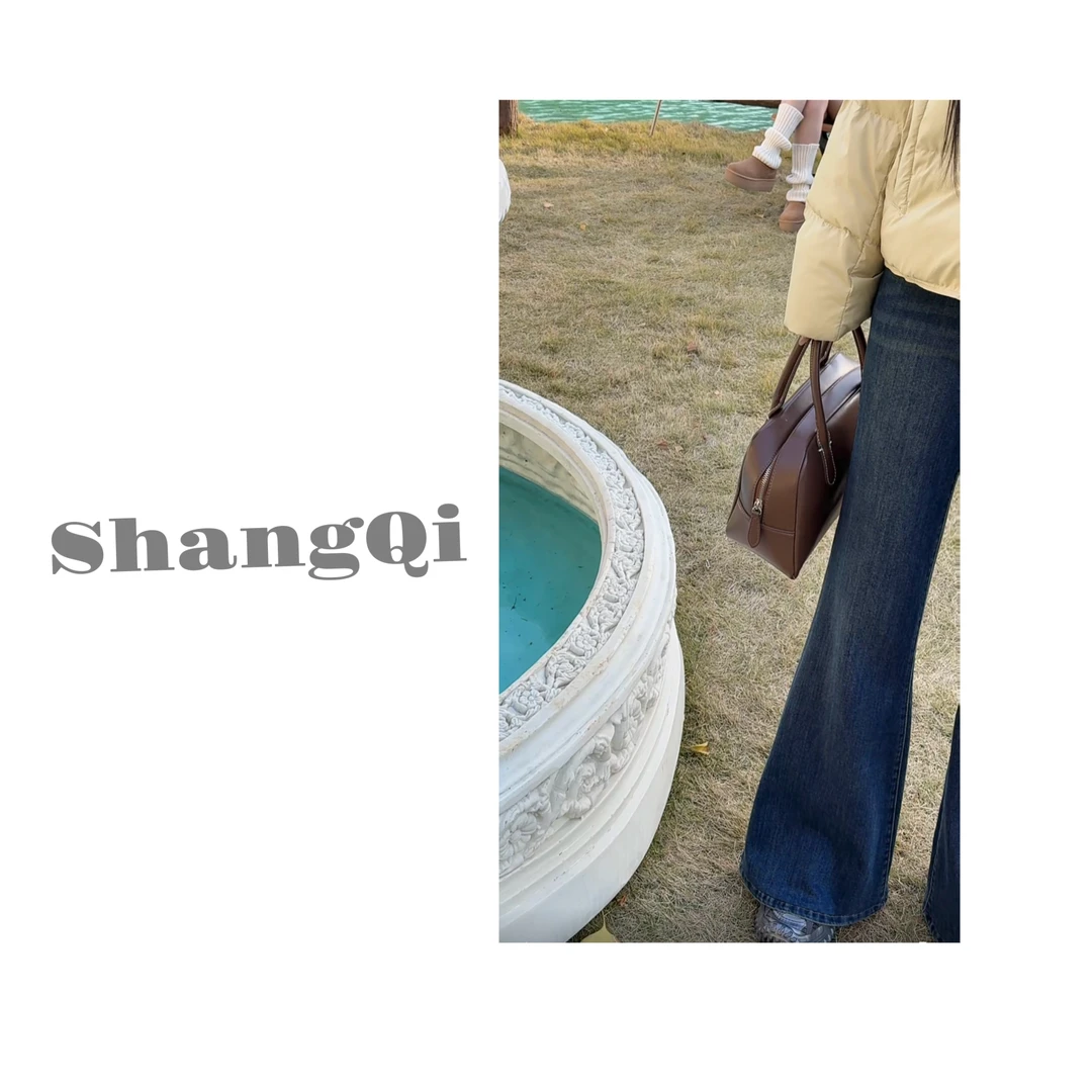 【miu系翻边牛仔裤】时尚气质百搭收腰显瘦牛仔裤--CY-71卡码拍大