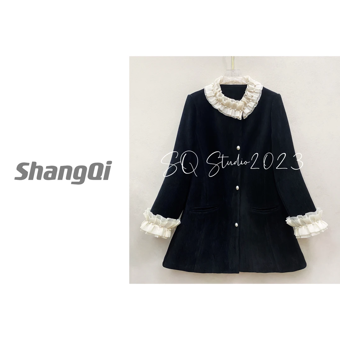 【清潭洞爱丽丝】高端显瘦遮肚子气质复古外套 卡码拍小