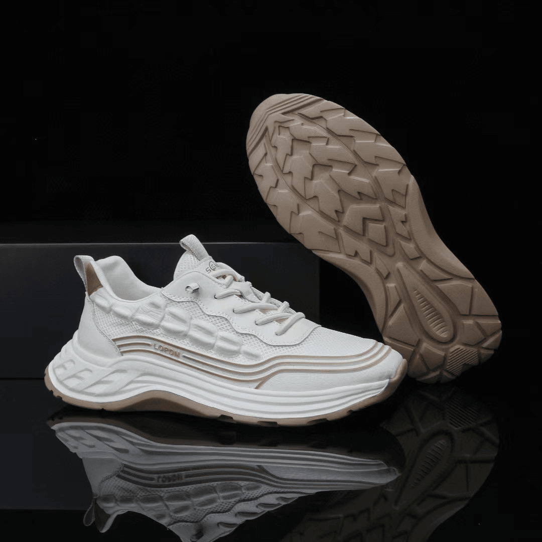 男鞋休闲运动鞋、透气排汗